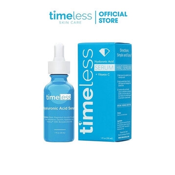 Tinh Chất Cấp Ẩm, Dưỡng Trắng Da Timeless Hyaluronic Acid + Vitamin C Serum 30ml