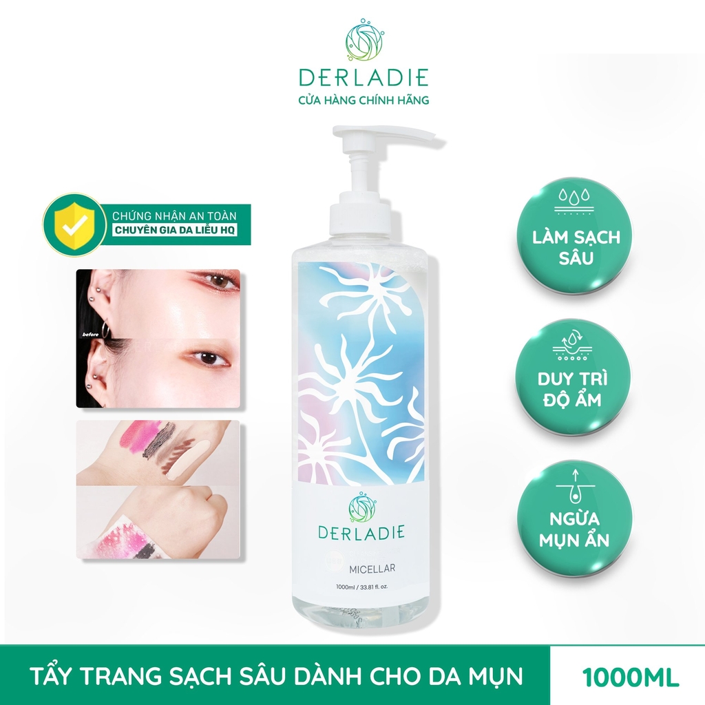 Nước tẩy trang Derladie size lớn 1000ml (ktđ)