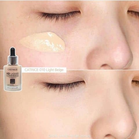 Kem Nền Catrice HD Liquid Coverage Foundation 24h 30ml