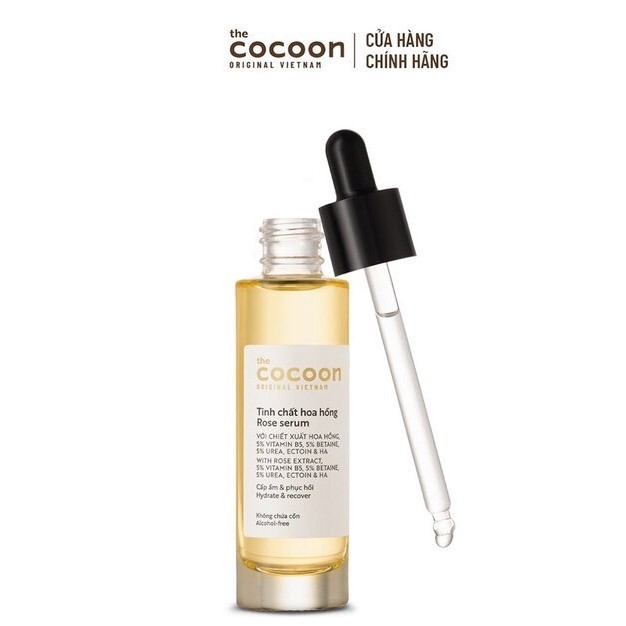 Tinh Chất Cấp Ẩm Và Phục Hồi Da Chiết Xuất Hoa Hồng Cocoon Rose Serum 30ml
