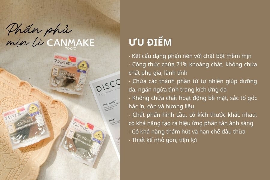 Phấn Phủ Siêu Mịn Canmake Marshmallow Finish Powder 10g
