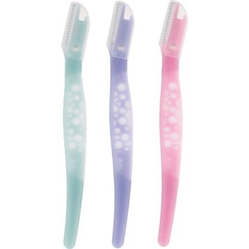 Set 3 Dạo Cạo Lông Mày KAI Lưỡi Đơn Thân Nhựa Disposable Razors For Women Eyebrow Can
