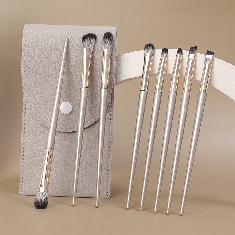 Bộ Cọ 8 Cây Kèm Túi Da Mềm Mịn, Nhỏ Gọn,Tiện Lợi