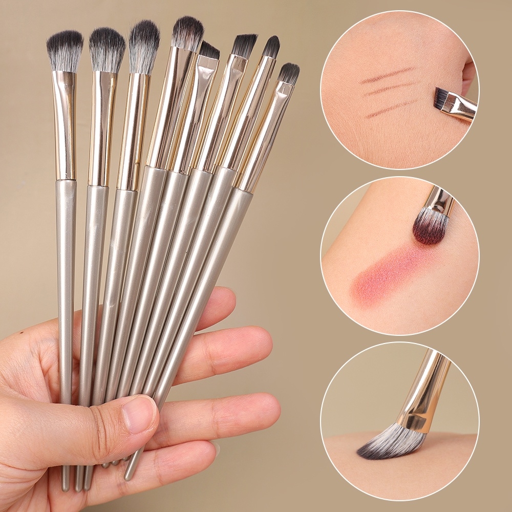 Bộ Cọ 8 Cây Kèm Túi Da Mềm Mịn, Nhỏ Gọn,Tiện Lợi