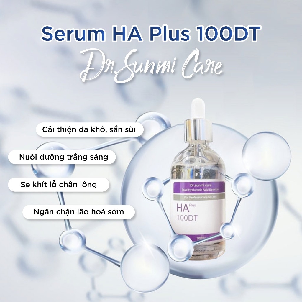 Tinh Chất Cấp Ẩm Phục Hồi Da Dr.Sunmi Care Serum HA Plus 100DT 100ml