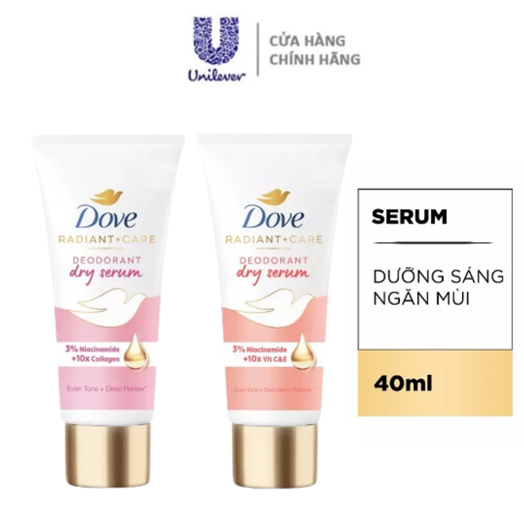 Kem Dưỡng Sáng Khử Mùi Sáng Mịn Cao Cấp Dove Deodorant Dry Serum 40ml