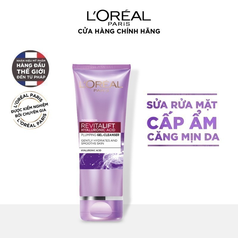 Sữa Rửa Mặt Cấp Ẩm, Sáng Da, Chống Lão Hóa Loreal 100ml