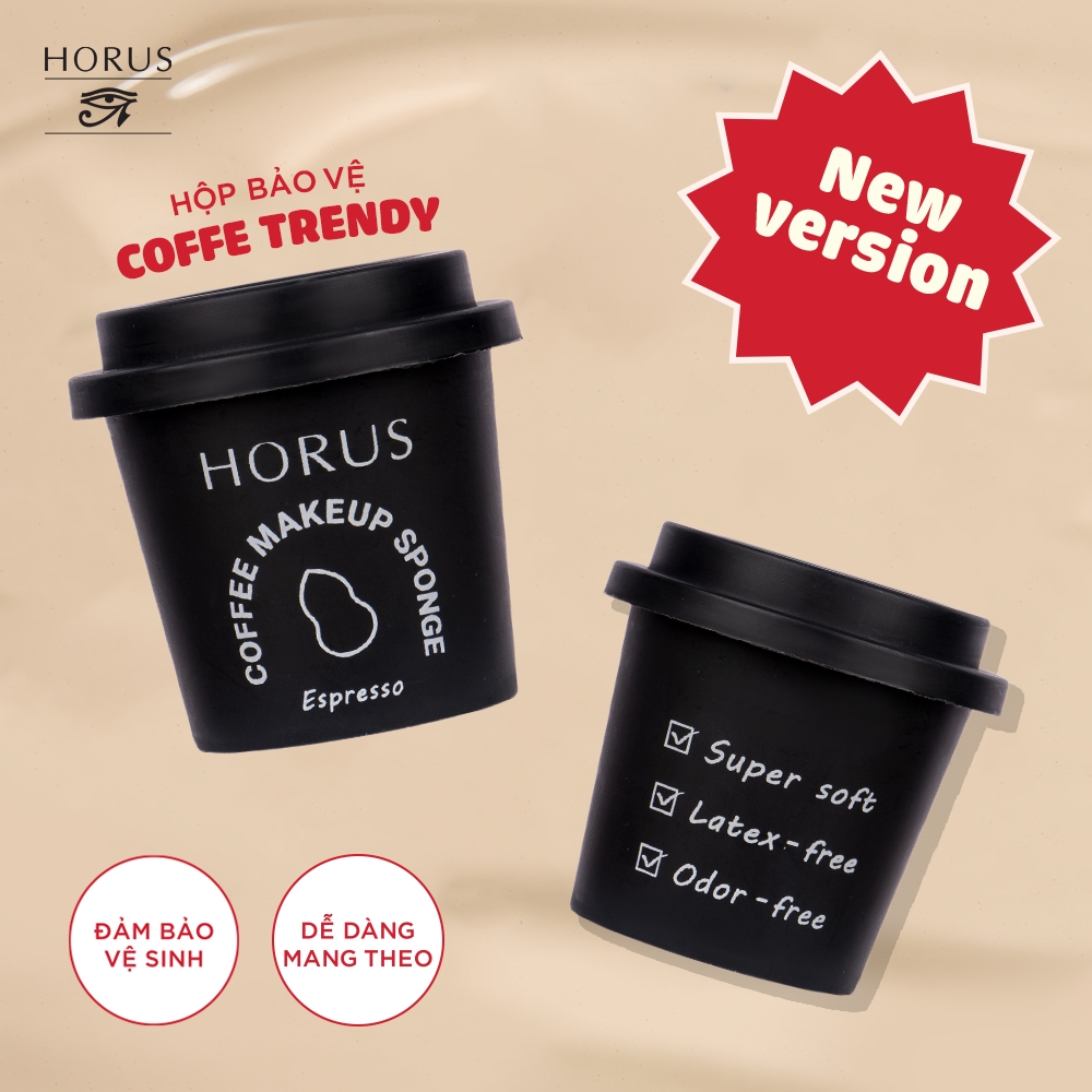 Bông Mút Trang Điểm Horus Coffee Sponge