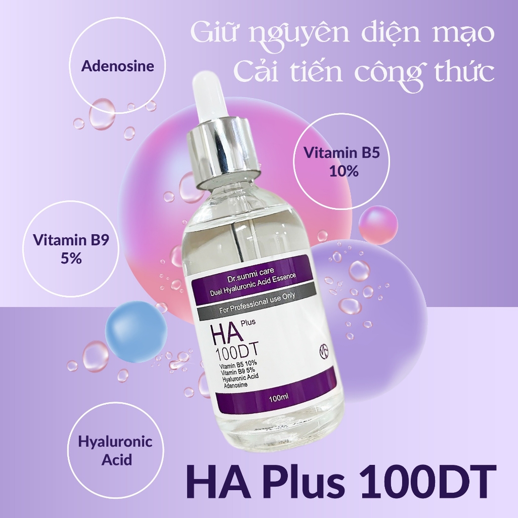 Tinh Chất Cấp Ẩm Phục Hồi Da Dr.Sunmi Care Serum HA Plus 100DT 100ml