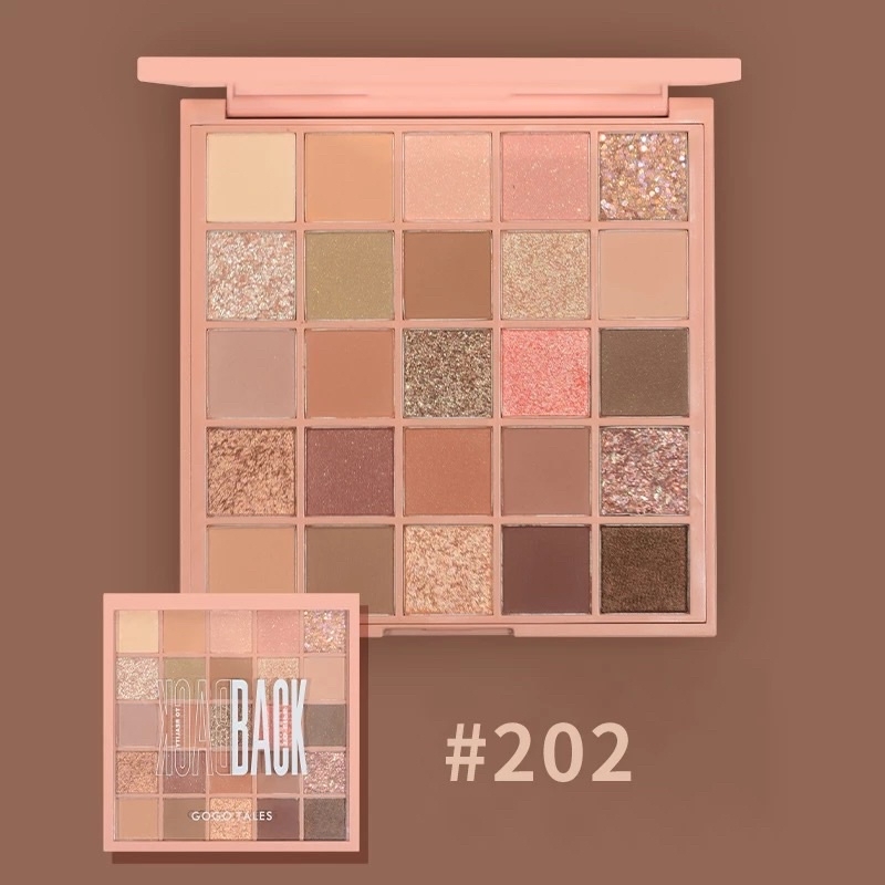 Bảng Phấn Mắt 25 Ô Cho Makeup Cá Nhân Và Chuyên Nghiệp Gogo Tales Crytal Color Charming Eyes 29.5g