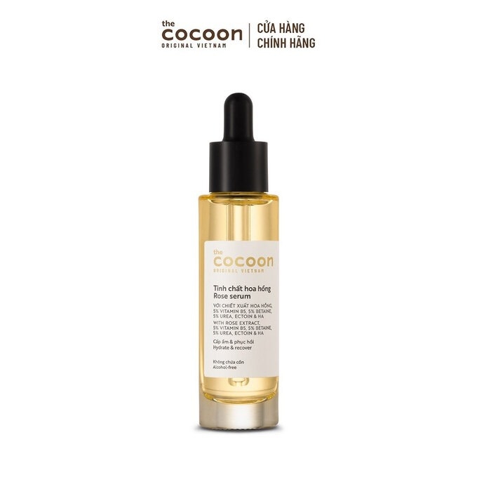 Tinh Chất Cấp Ẩm Và Phục Hồi Da Chiết Xuất Hoa Hồng Cocoon Rose Serum 30ml