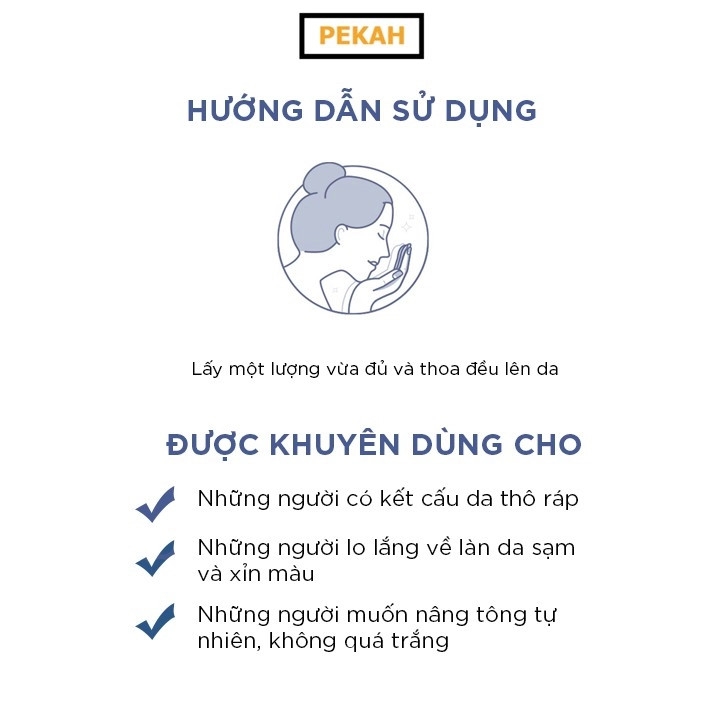 Kem Dưỡng Làm Sáng Và Nâng Tông Da Pekah Melting Snow Whitening Cream 50ml