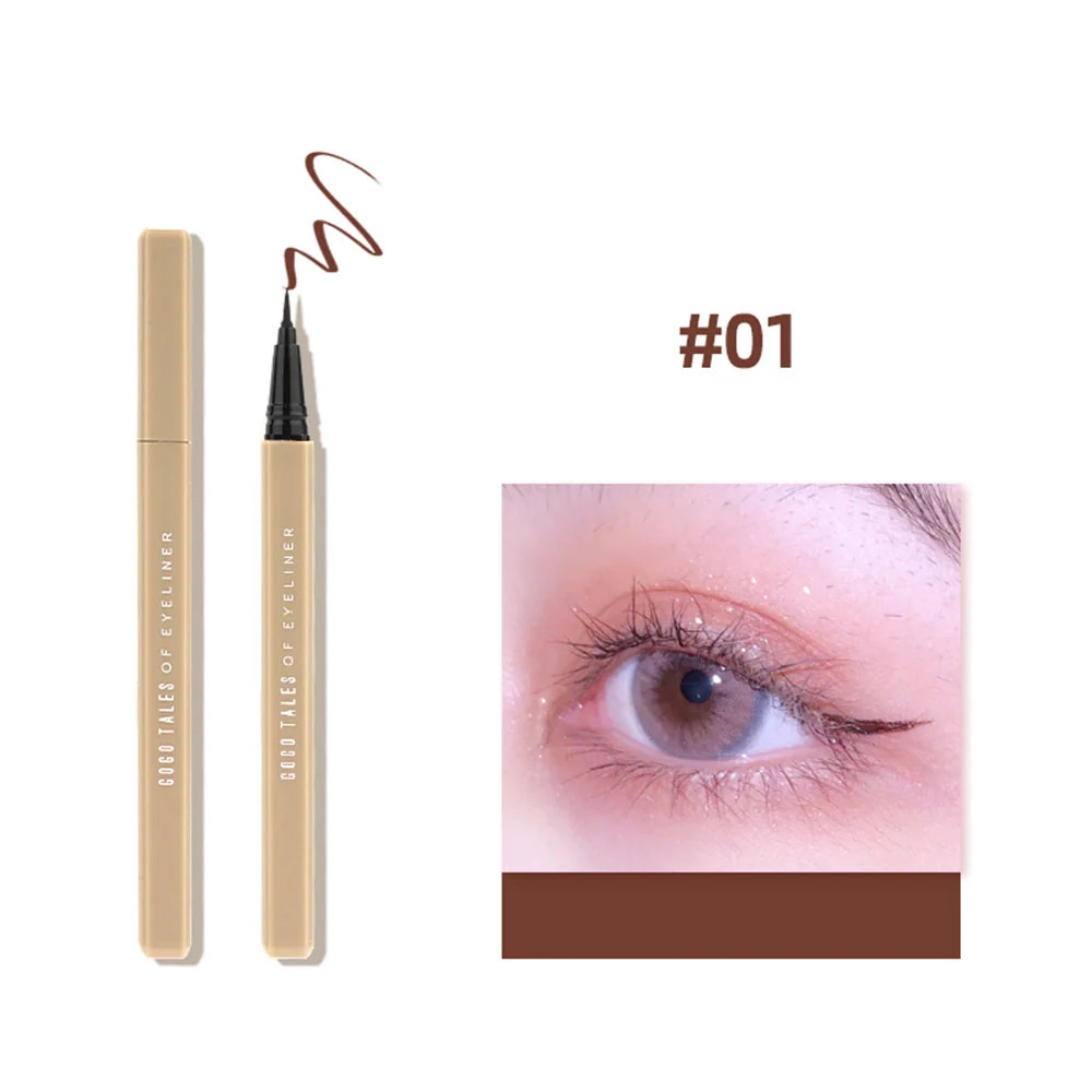 Bút Kẻ Mắt Nước Không Trôi Gogo Tales Fine Make Up Eyeliner 0.6g