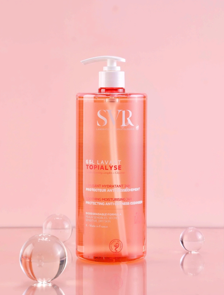Gel Rửa Mặt SVR Làm Sạch Da Không Chứa Xà Phòng Cho Da Khô Topialyse Gel Lavant 400ml