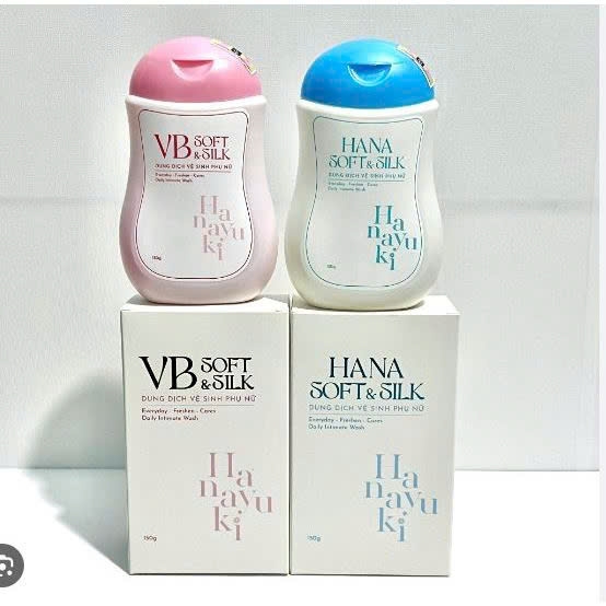 Dung dịch vệ sinh phụ nữ Hanayuki Soft & Silk 150g