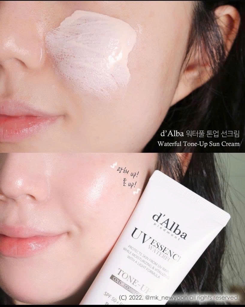 Kem Chống Nắng Nâng Tone D'Alba Waterfull TONE UP Sun Cream SPF50+ PA++++ 50ml