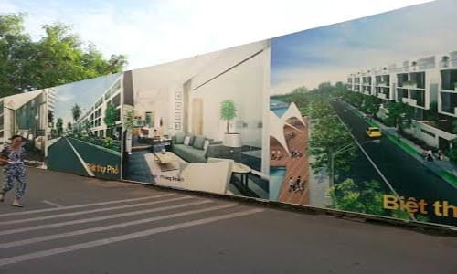 Làm Biển Quảng Cáo Hàng Rào Cho Dự Án Xây Dựng