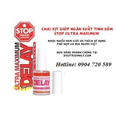 THUỐC XỊT CHỐNG XUẤT TINH SỚM STOP ULTRA MAXIMUM