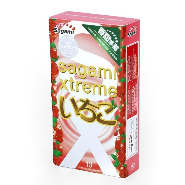 Bao cao su Sagami hương dâu Strawberry