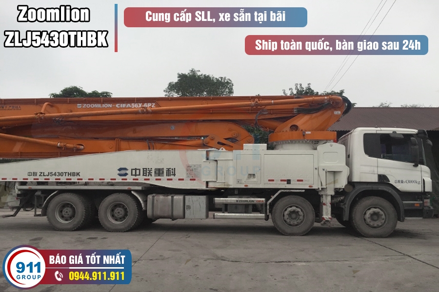 Bơm cần Zoomlion 56M - Bán Xe Bơm bê tông cần 56M Zoomlion Cifa