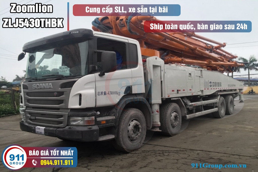 Bơm cần Zoomlion 56M - Bán Xe Bơm bê tông cần 56M Zoomlion Cifa