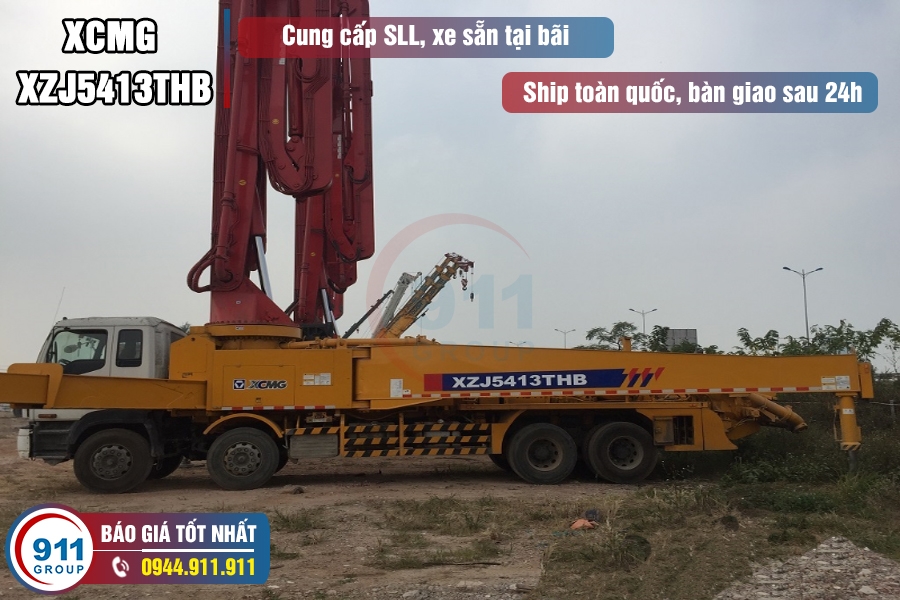 Bơm cần XCMG 52M - Bán Xe Bơm bê tông cần 52M XCMG