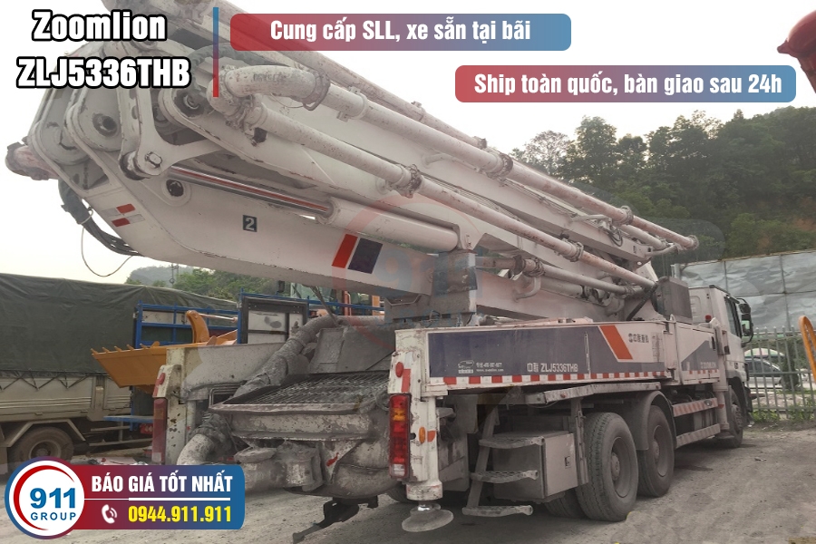 Bơm cần Zoomlion 47M - Bán Xe Bơm bê tông cần 47M Zoomlion Cifa