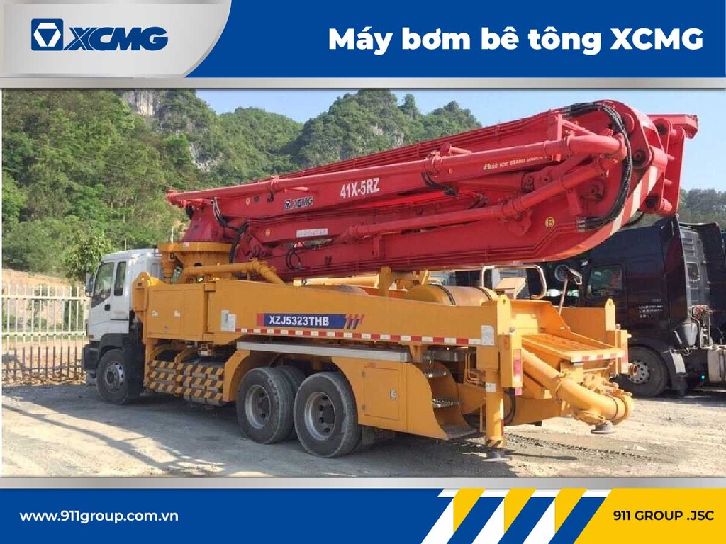 Xe bơm bê tông XCMG cần 52m giá tốt tháng 10, 2022 | Nhận báo giá ngay - 911Group