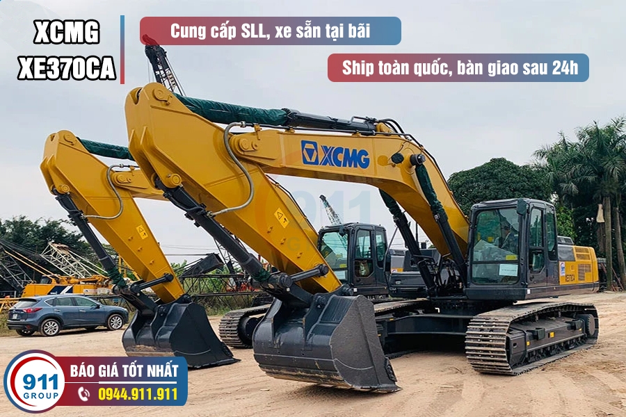 Máy xúc đào bánh xích XCMG gầu 1.6 m3 Model: XE370CA