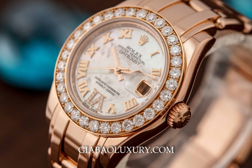 Đồng Hồ Rolex Datejust Lady Pearlmaster 29 mm Everose Gold 80315