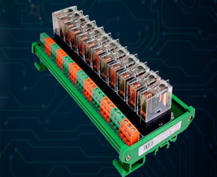 MODULE RELAY 24V - 16 KÊNH GẮN DINRAIL 1NO, 1NC