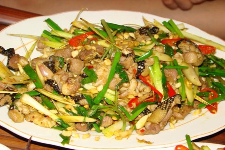 Ếch xào xả ớt