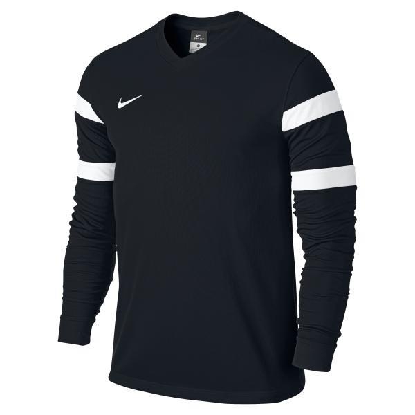 Quần áo bóng đá dài tay không logo NIKE TROPHY đen 2015