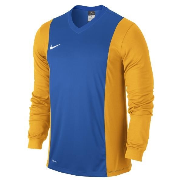 Quần áo bóng đá dài tay không logo NIKE PARK vàng 2015