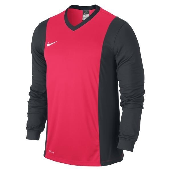 Quần áo bóng đá dài tay không logo NIKE PARK hồng 2015