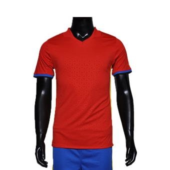 Áo bóng đá không logo Tây Ban Nha Euro 2016 (SLIM FIT)