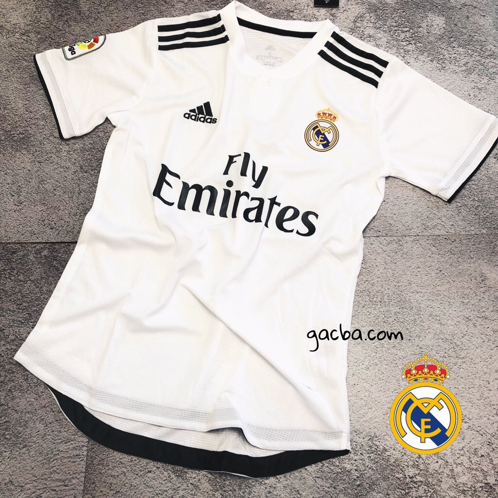 Quần áo bóng đá Real sân nhà 2018/19
