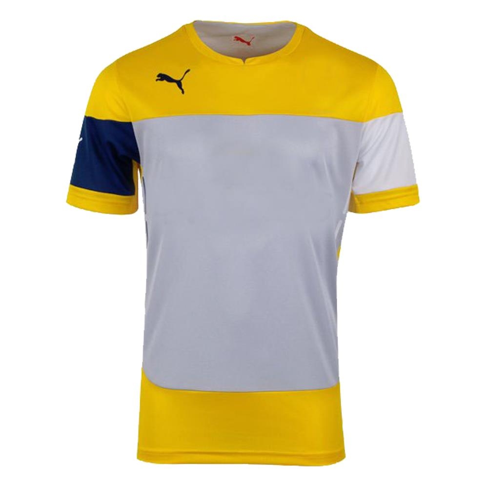 ÁO BÓNG ĐÁ KHÔNG LOGO PUMA VÀNG