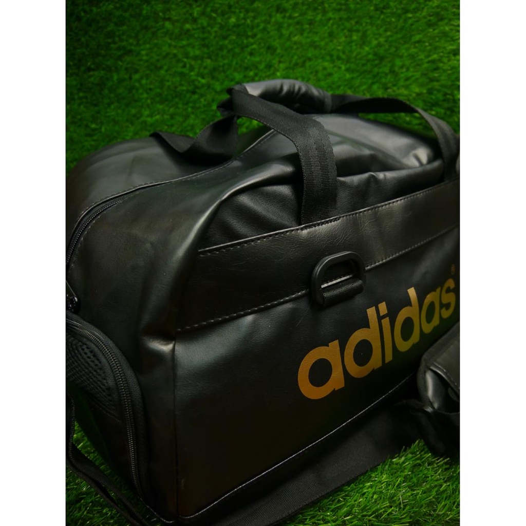 Túi đựng Adidas đen da bóng to