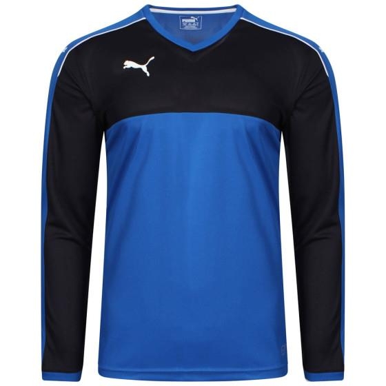 Quần áo bóng đá dài tay không logo PUMA ACCURACY xanh