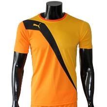 Bộ bóng đá không logo Puma Tia Chớp vàng cam