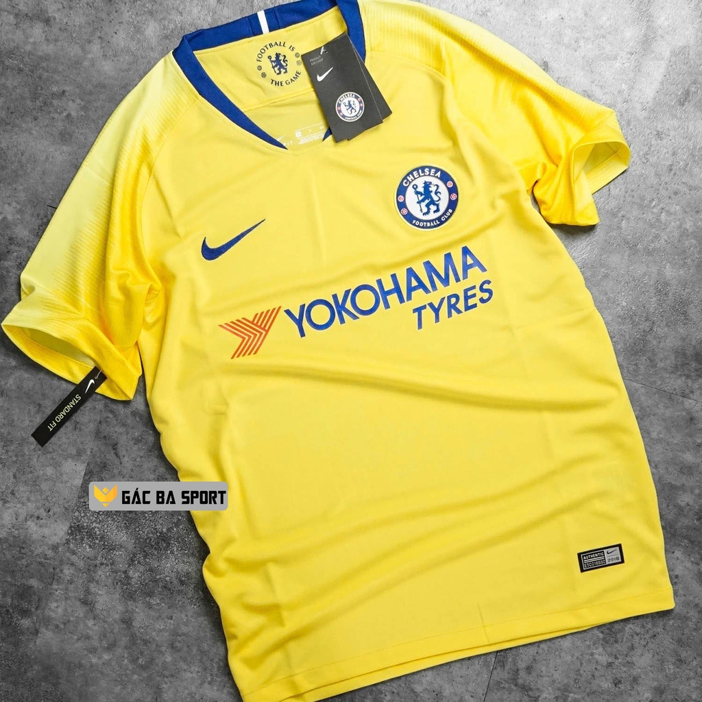 Quần áo bóng đá Chelsea sân khách 2018/19 vàng