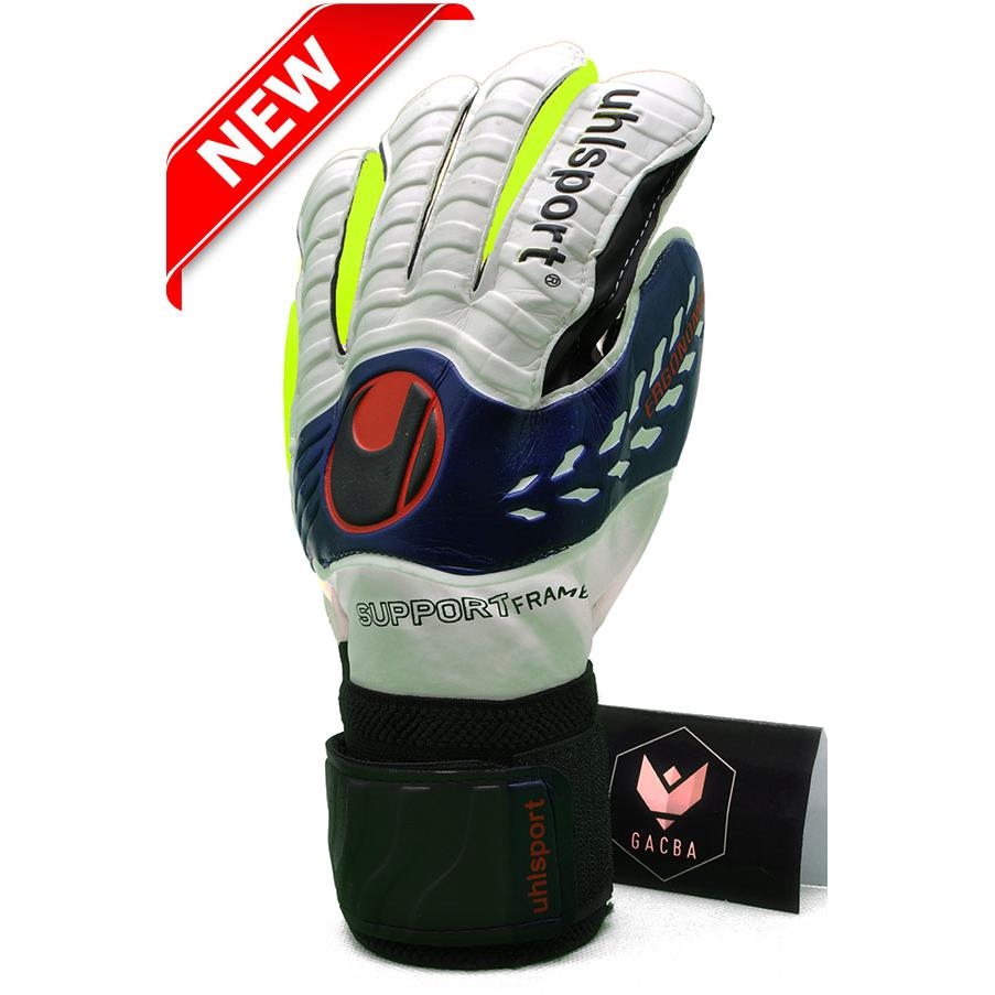 Găng tay thủ môn ỤHL SPORT trắng xanh