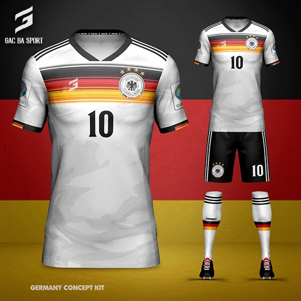 Quần áo bóng đá thiết kế Đức Euro 2021