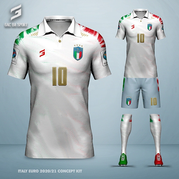 Quần áo bóng đá thiết kế Ý Euro 2021