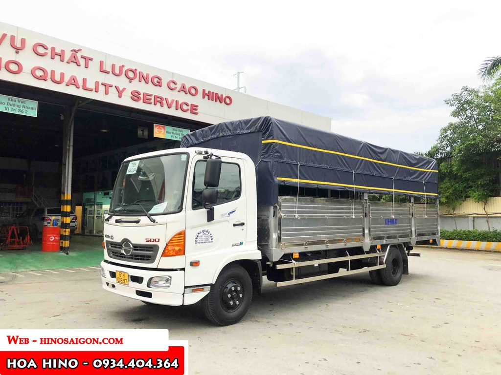 Bảng giá xe tải Hino 6 tấn rưỡi – Hino 500 thùng dài 6m7