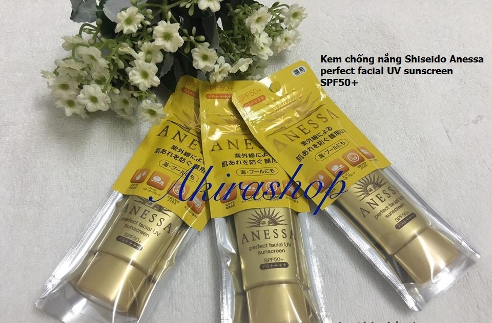 Kem chống nắng Shiseido Anessa perfect UV sunscreen tuýp 40ml SPF50+PA++++, mẫu 2017