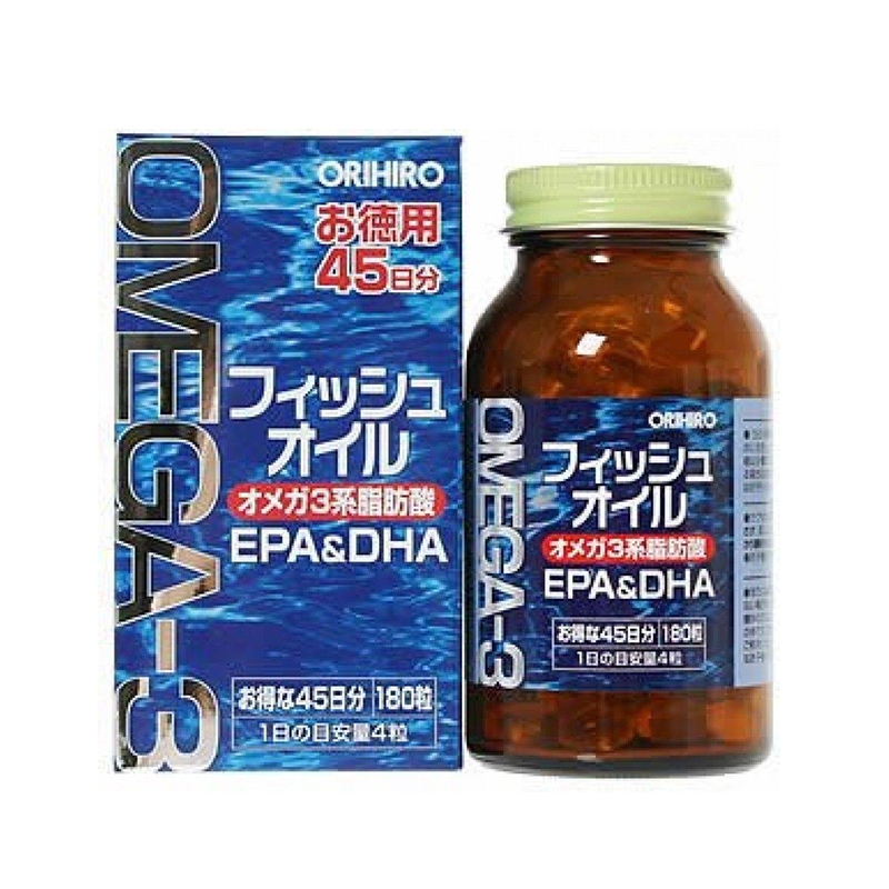 Viên uống dầu cá Omega3 EPA DHA ORIHIRO Nhật bản