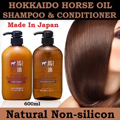 Dầu gội mỡ ngựa Nhật Japanese Original Horse Oil Non Silicon Rinse In Shampoo