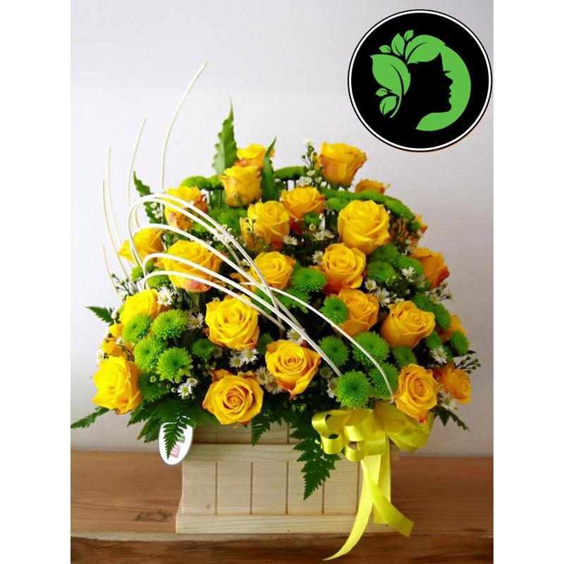 Hoa giỏ giá rẻ DHCM21